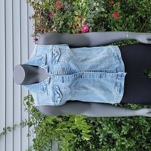 NWT Hollister Denim Vest Size M